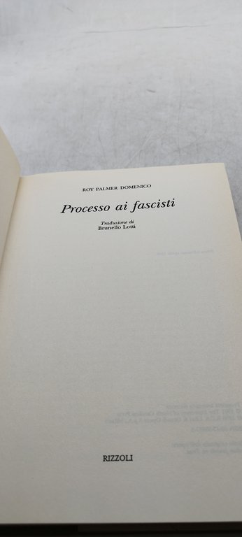 processo ai fascisti rizzoli