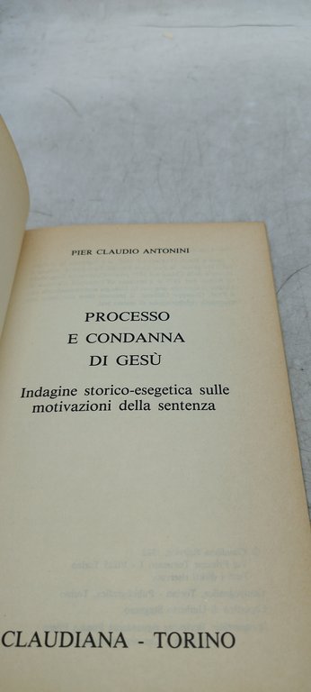 processo e condanna di gesù