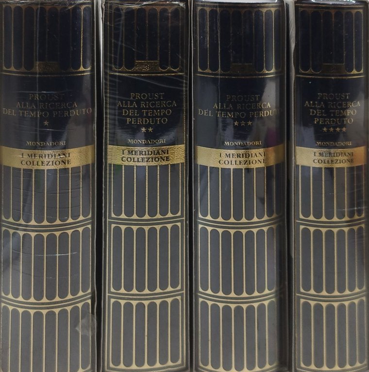 proust alla ricerca del tempo perduto sigillati 4 volumi meridiani collezione