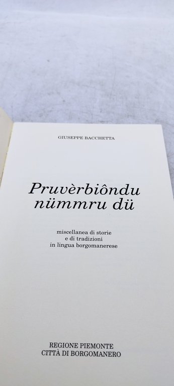 pruverbiondu nummru du giuseppe bacchetta