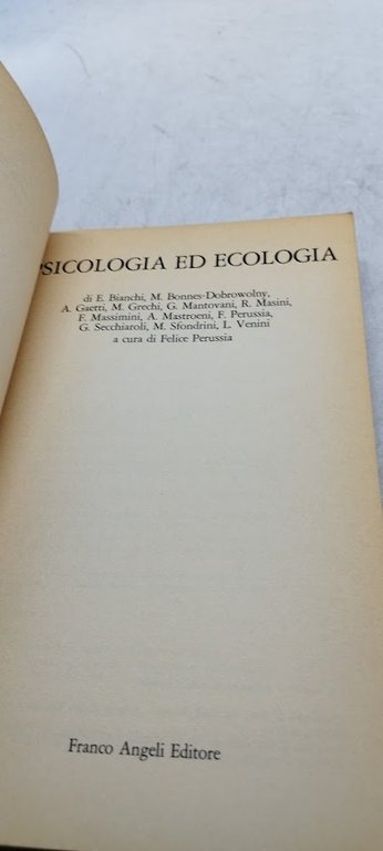 psicologia ed ecologia