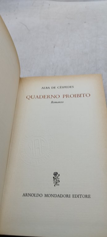 quaderno proibito alba de cespedes