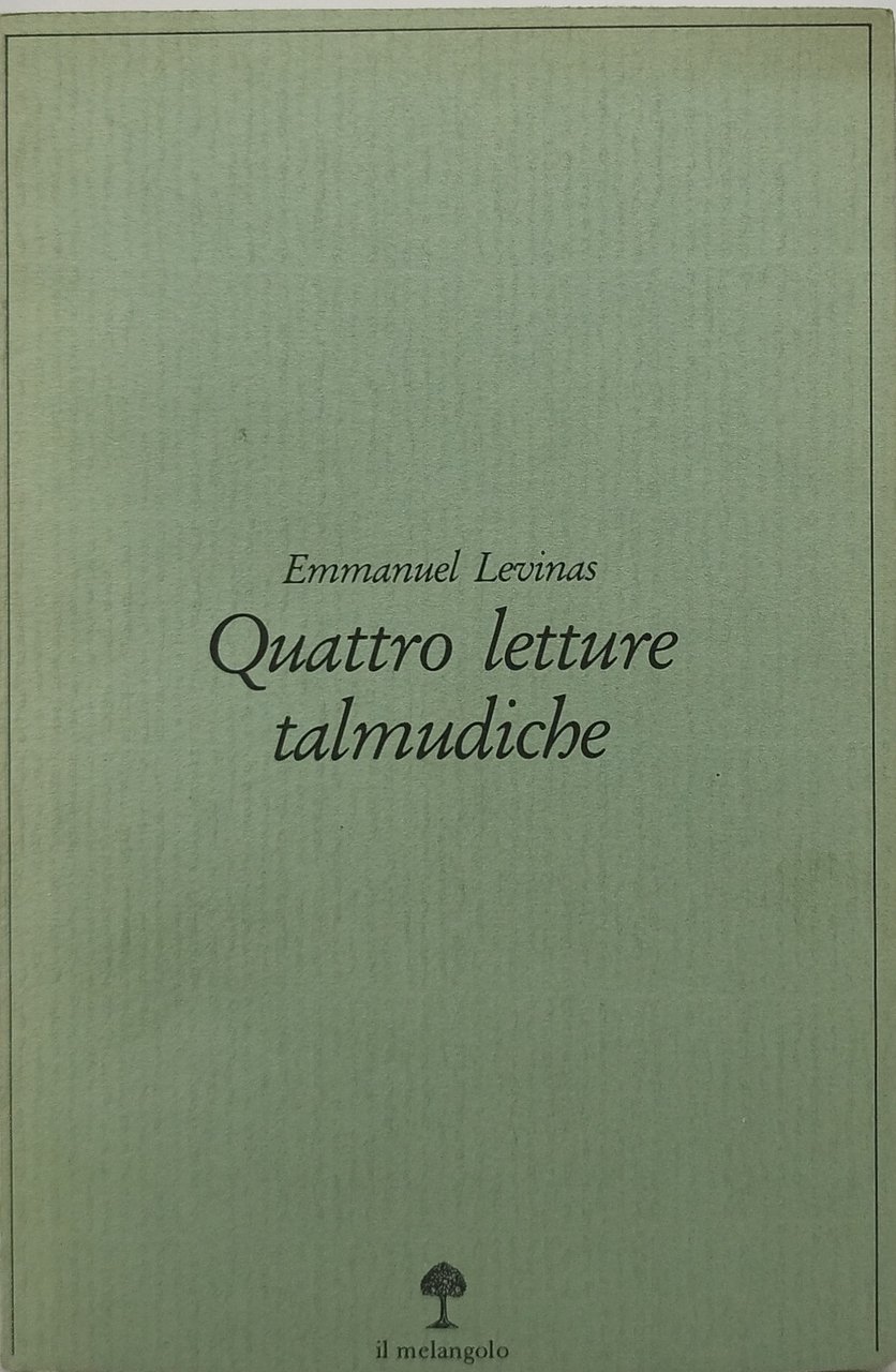 quattro letture talmudiche il melangolo
