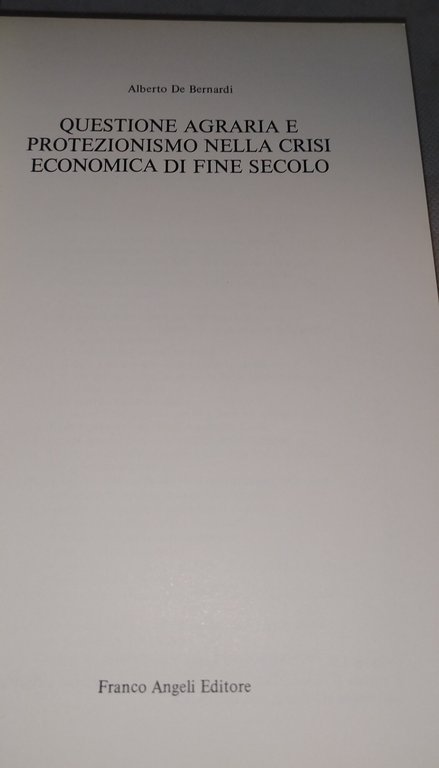 questione agraria e protezionismo nella crisi economica di fine secolo | Immagine Gallery 7