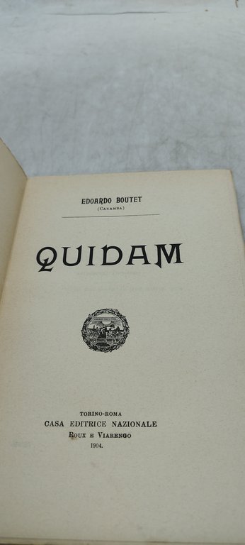 quidam il romanzo della scena edoardo boutet