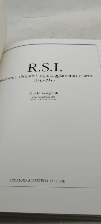 r.s.i. uniformi distintivi equipaggiamento e armi 1943-1945