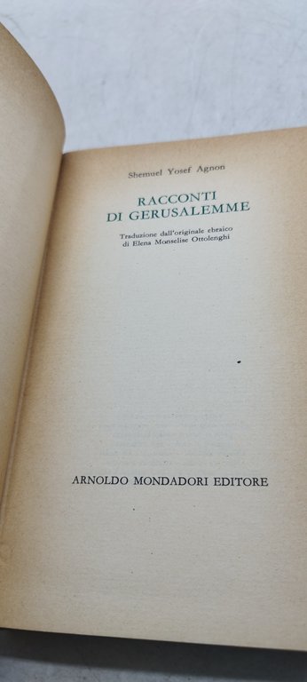 racconti di gerusalemme mondadori