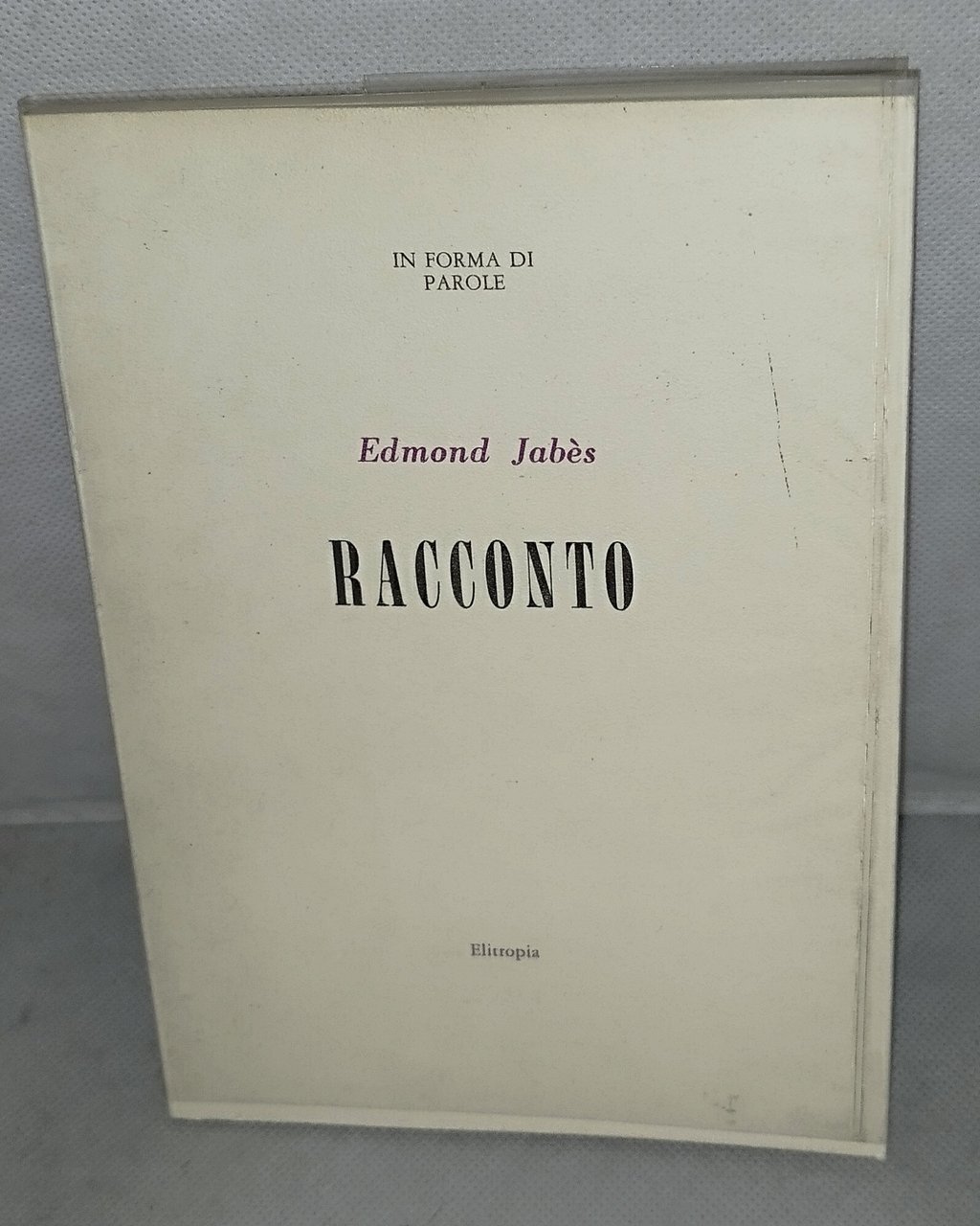 racconto edmond jabes | Immagine principale
