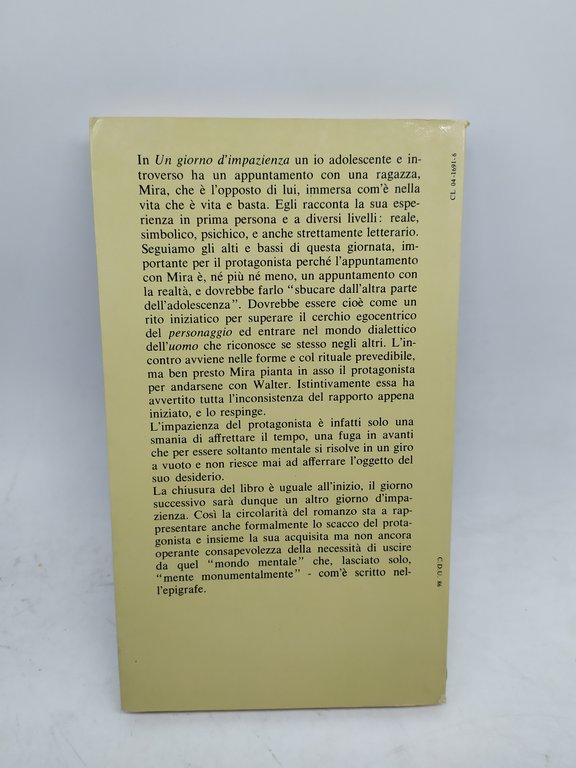 raffaele la capria un giorno d'impazienza bompiani