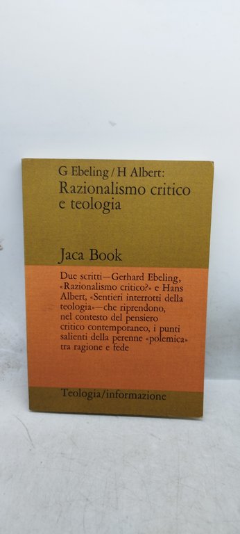 razionalismo critico e teologia jaca book