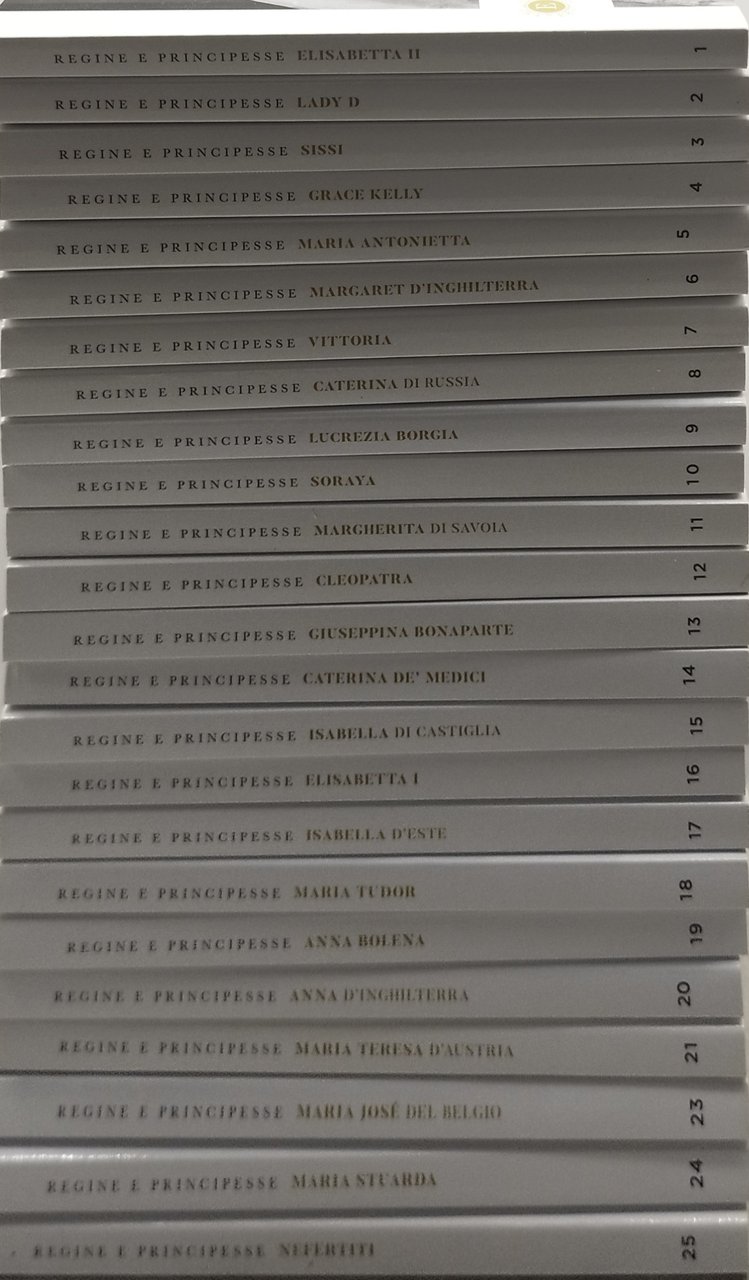 regine e principesse 22 volumi oggi corriere della sera