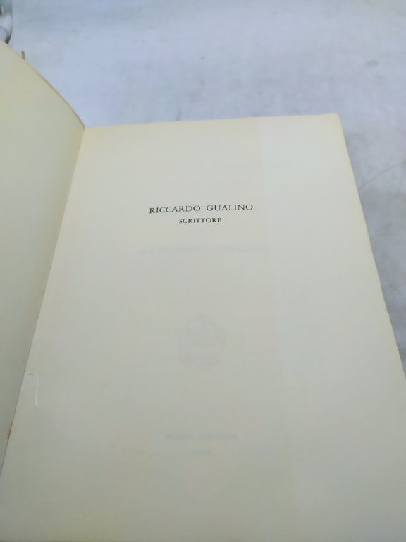 riccardo gualino scrittore a cura di giovanni tesio 1979