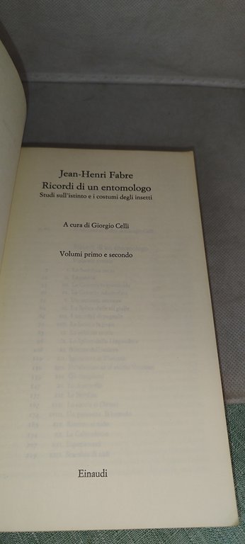 ricordi di un entomologo