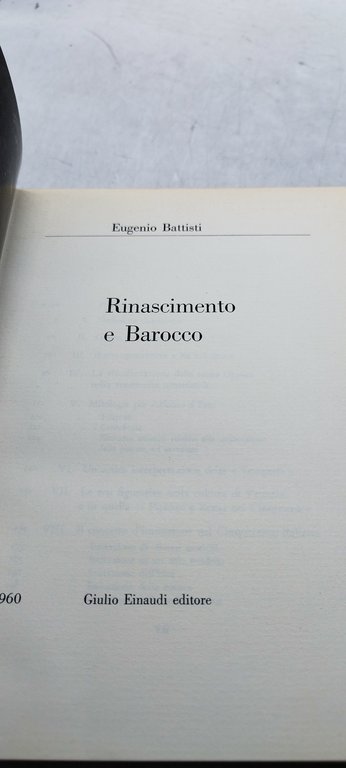 rinascimento e barocco einaudi