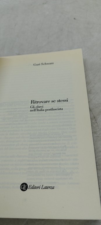 ritrovare se stessi gli ebrei nell'italia posfascista