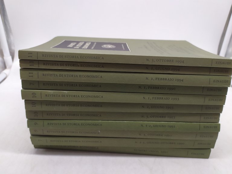 rivista di storia economica einaudi 11 volumi
