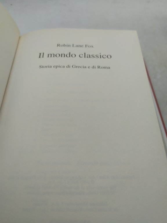 robin lane fox il mondo classico storia epica di grecia …