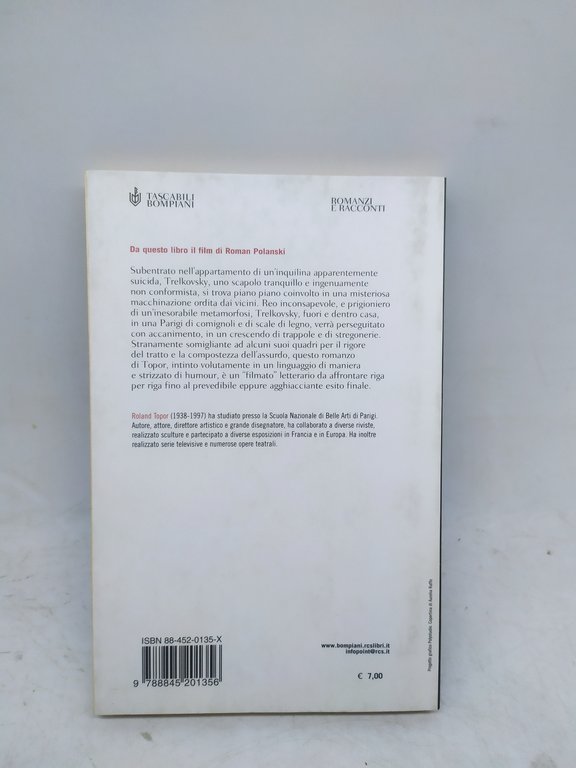 roland topor l'inquilino del terzo piano tascabili bompiani