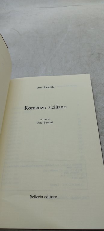 romanzo siciliano ann radcliffe sellerio