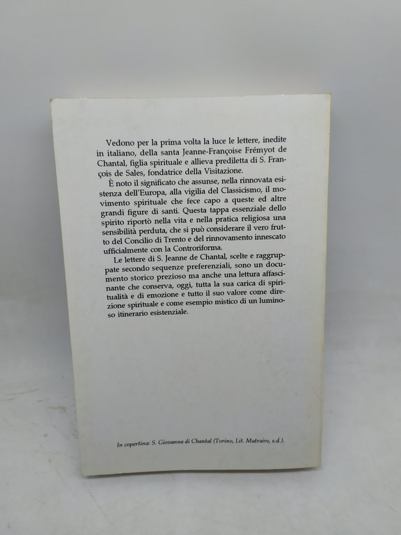 s.giovanna di chantal lettere di amicizia e direzione