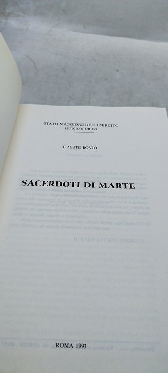 sacerdoti di marte stato maggiore dell'esercito uffcio storico