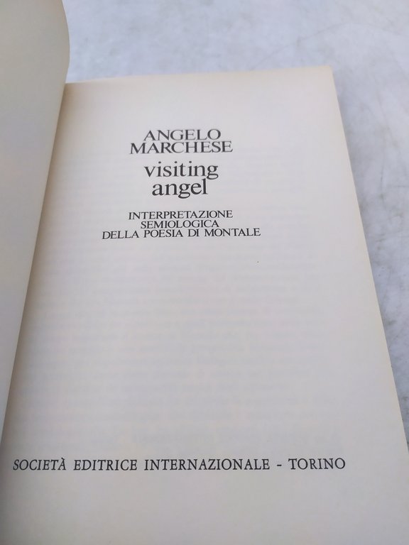 saggi sei angelo marchese interpretazione semiologica della poesia di montale