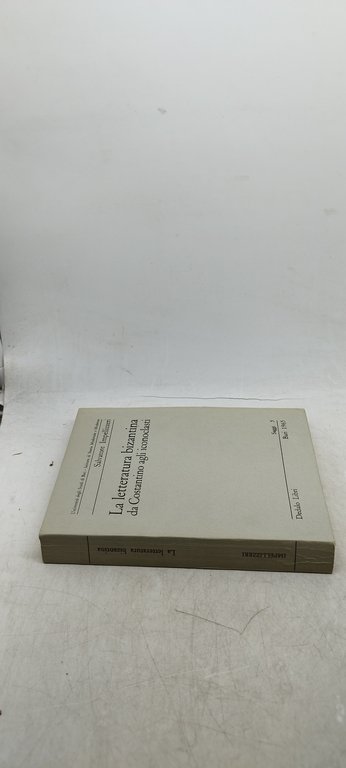 salvatore impellizzeri la letteratura bizantina da costantino agli iconoclasti