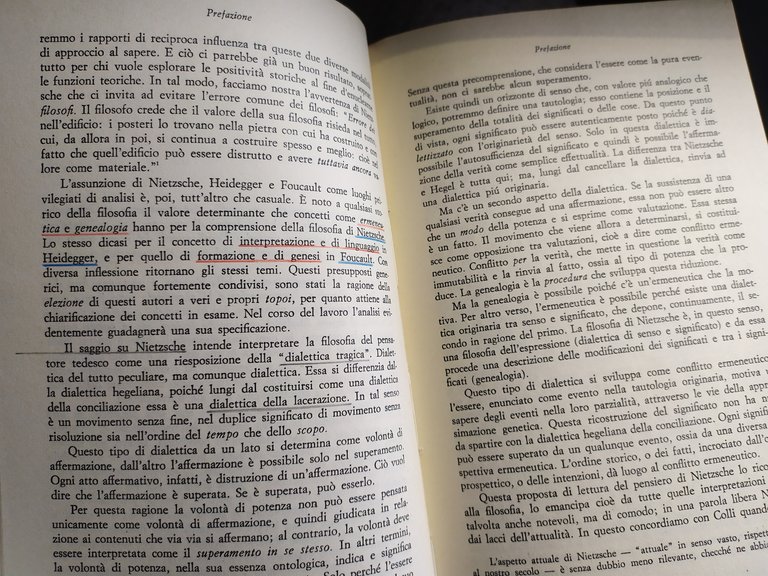 salvatore natoli ermeneutica e genealogia filosofia e metodo ....feltrinelli bocca