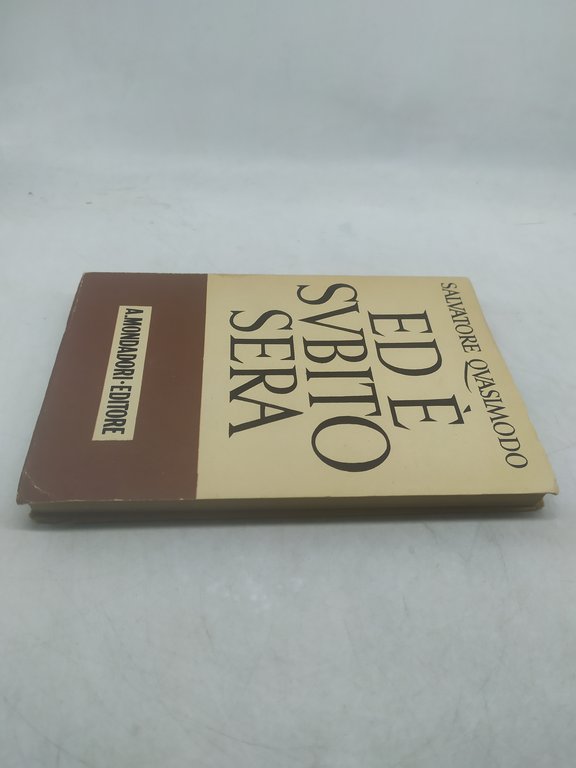 salvatore quasimodo ed è subito sera mondadori 1942