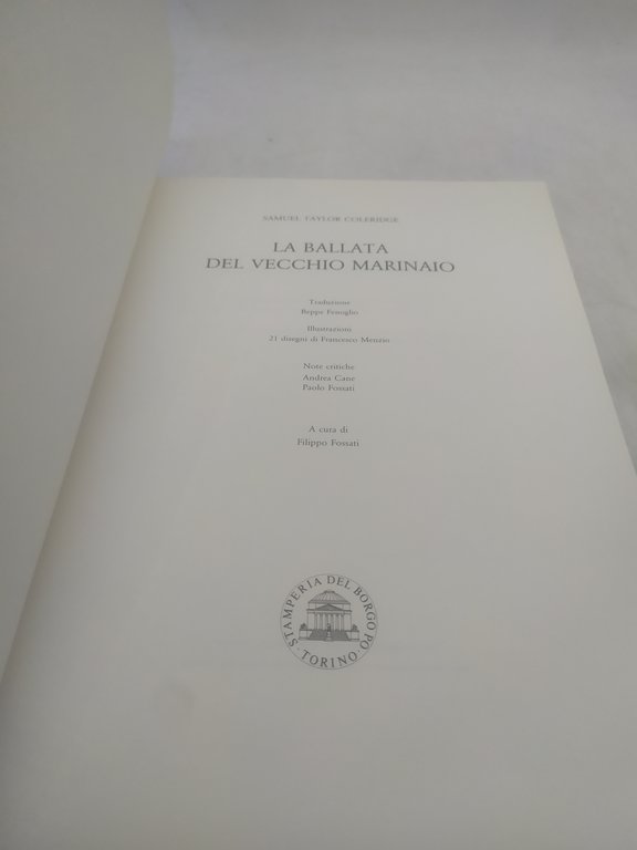 samuel taylor coleridge la ballata del vecchio marinaio 1988