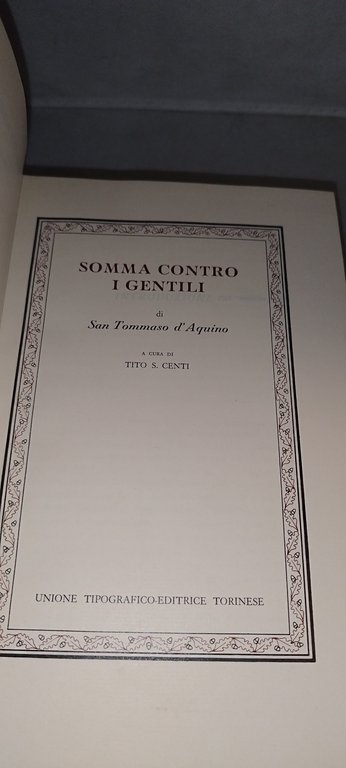 san tommaso d'aquino somma contro i gentili di classici utet | Immagine Gallery 6