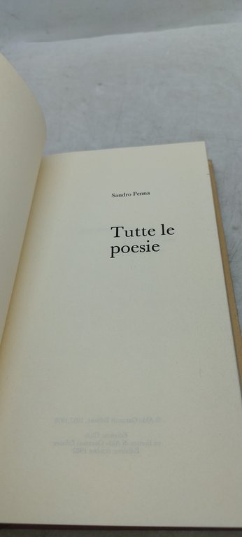 sandro penna tutte le poesie