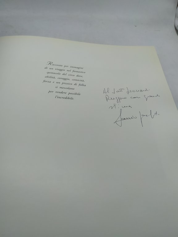 sanio panfili circo virtuosismi lineagrafica con dedica autore