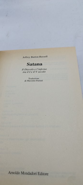 satana il diavolo e l'inferno tra il I e il …