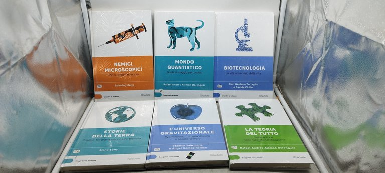 scoprire la scienza hachette 40 volumi nuovi sigillati