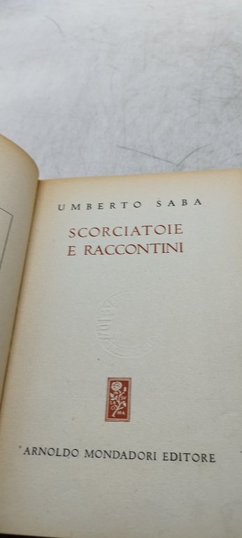 scorciatoie e racconti umberto saba