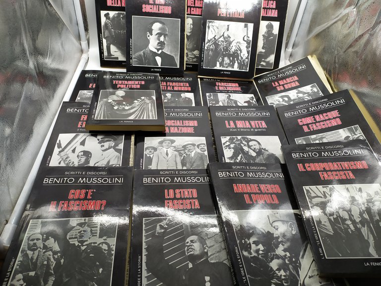 scritti e discorsi benito mussolini 18 volumi la fenice