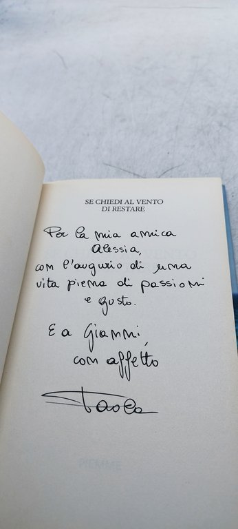 se chiedi al vento di restare