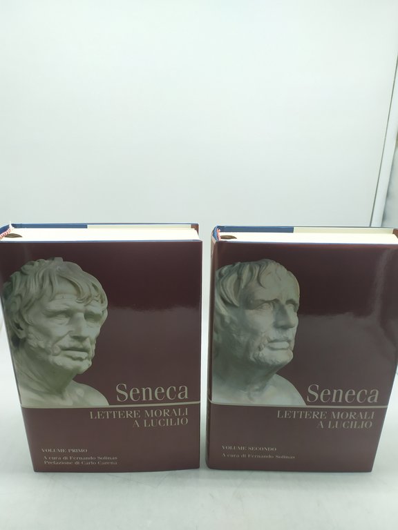 seneca lettere morali a lucilio 2 volumi con cofanetto