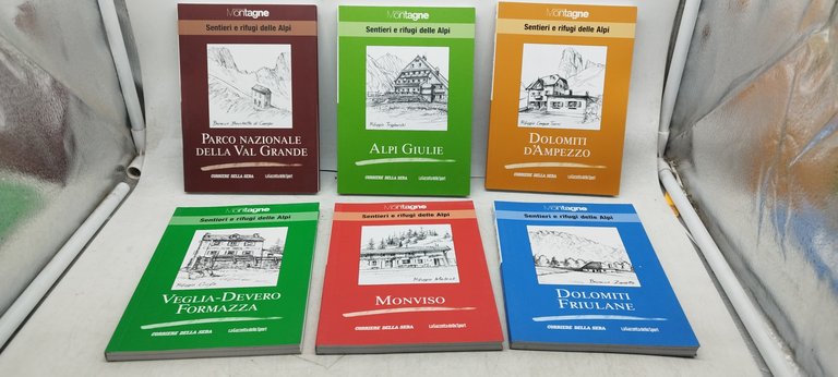 sentieri e rifugi delle alpi corriere della sera 18 volumi