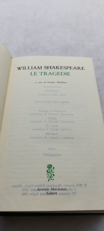 shakespeare i drammi romanzeschi i meridiani