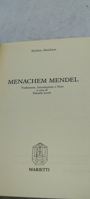sholem aleichem menachem mendel marietti