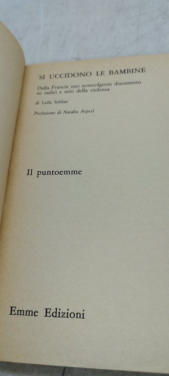 si uccidono le bambine il puntoemme attualità