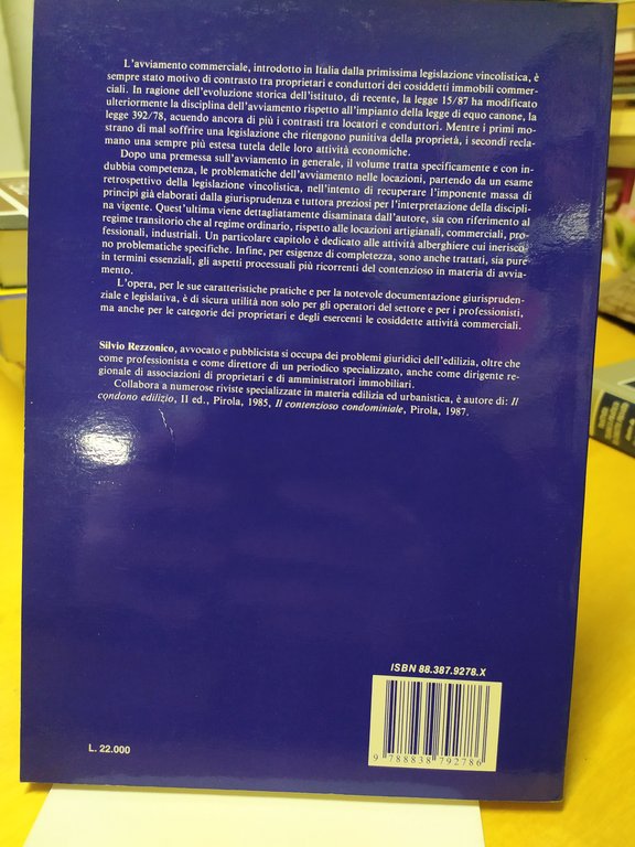 silvio rezzonico l'avviamento commerciale nelle locazioni maggioli editore silvio rezzonico