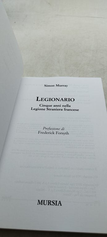 simon murray legionario cinque anni nella legione straniera francese