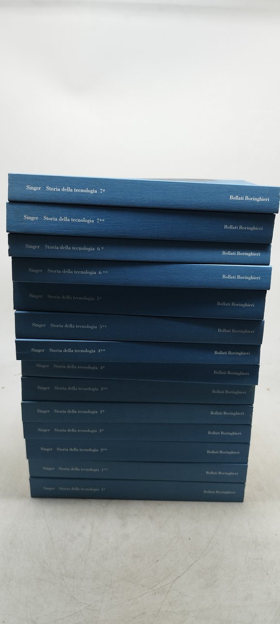 singer storia della tecnologia 14 volumi
