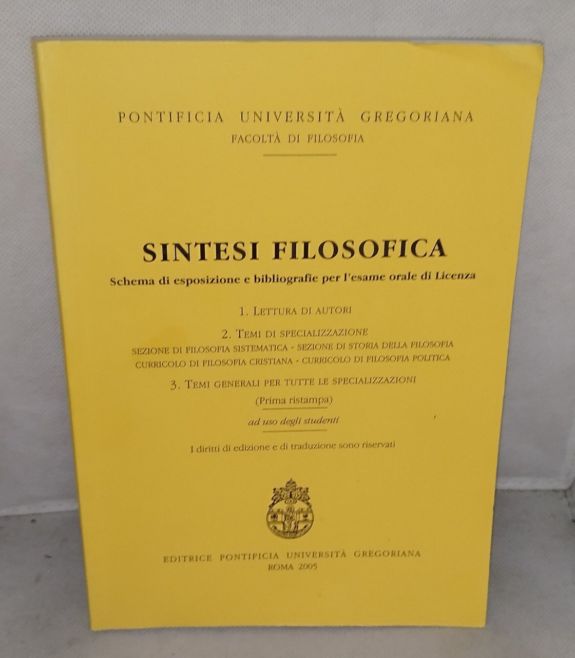 sintesi filosofica schema di esposizione e bibliografie | Immagine principale