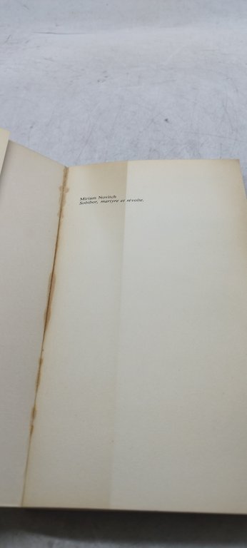 sobibor martyre et revolte