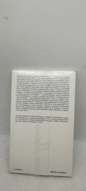 sociologia un'introduzione crtica il mulino chiuso ancora