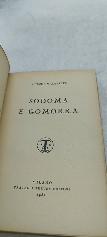sodoma e gomorra racconti di c malaparte